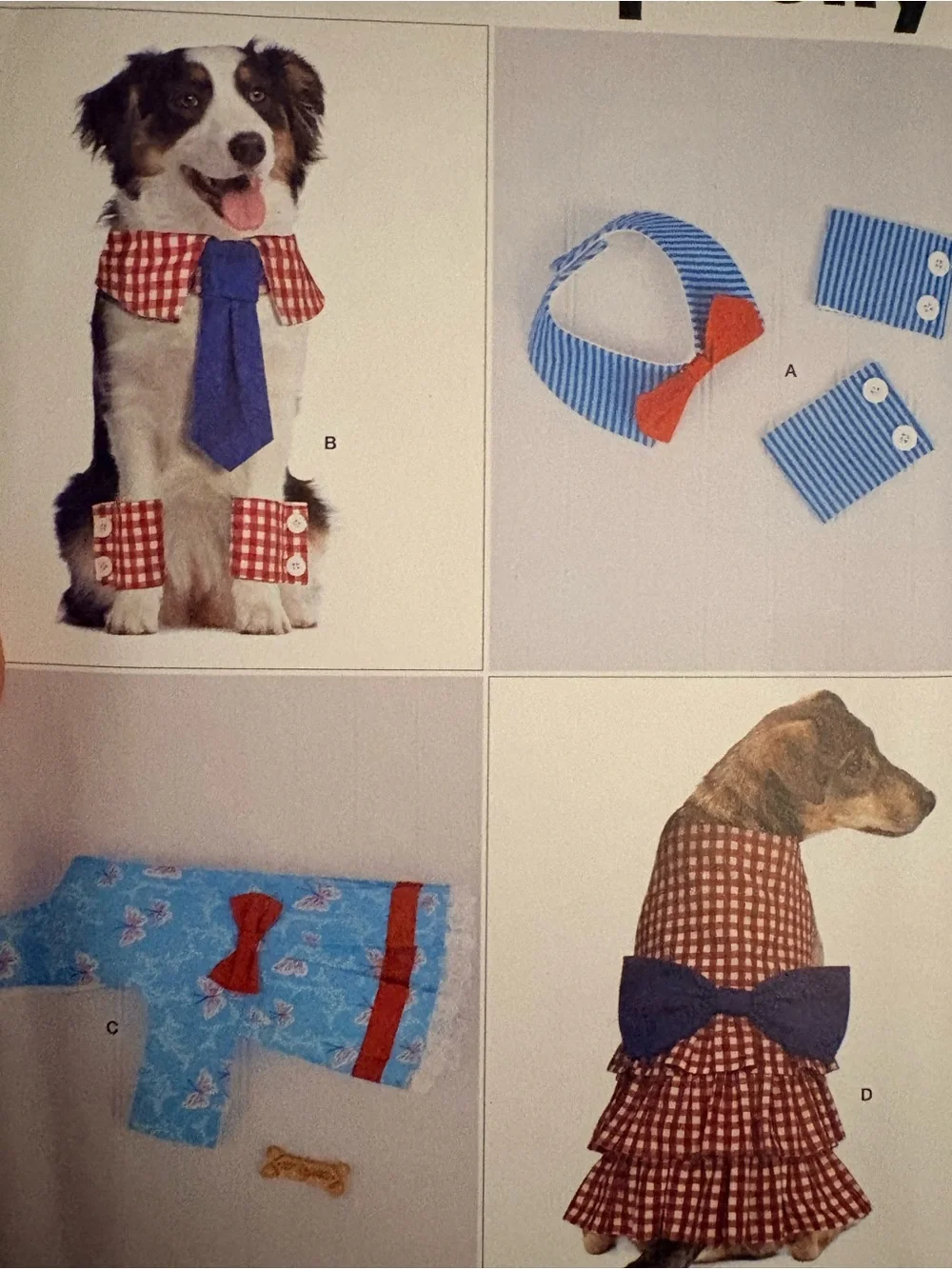 BN UNCUT SIMPLICITY 9507 OS SEWING PATTERNS DOG ACCESSORIES